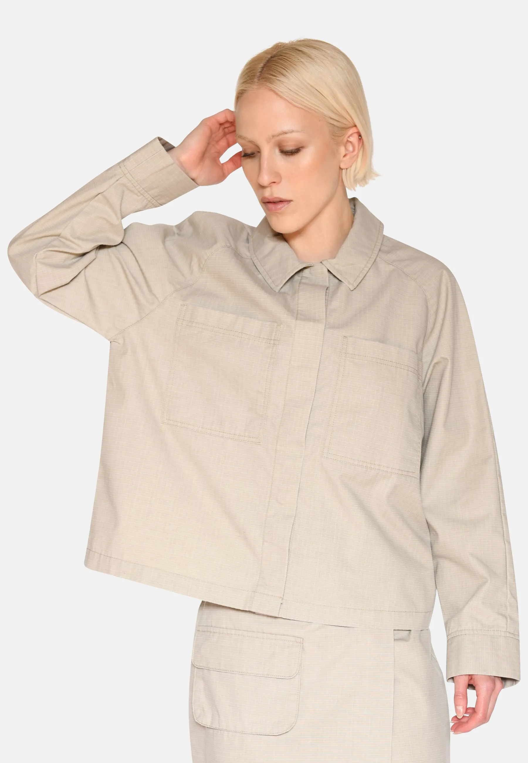 Olena overshirt 4140 - Brown Rice