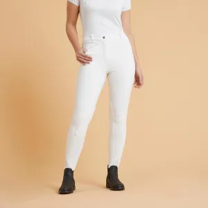 Pantalon de concours équitation Femme - 100 blanc