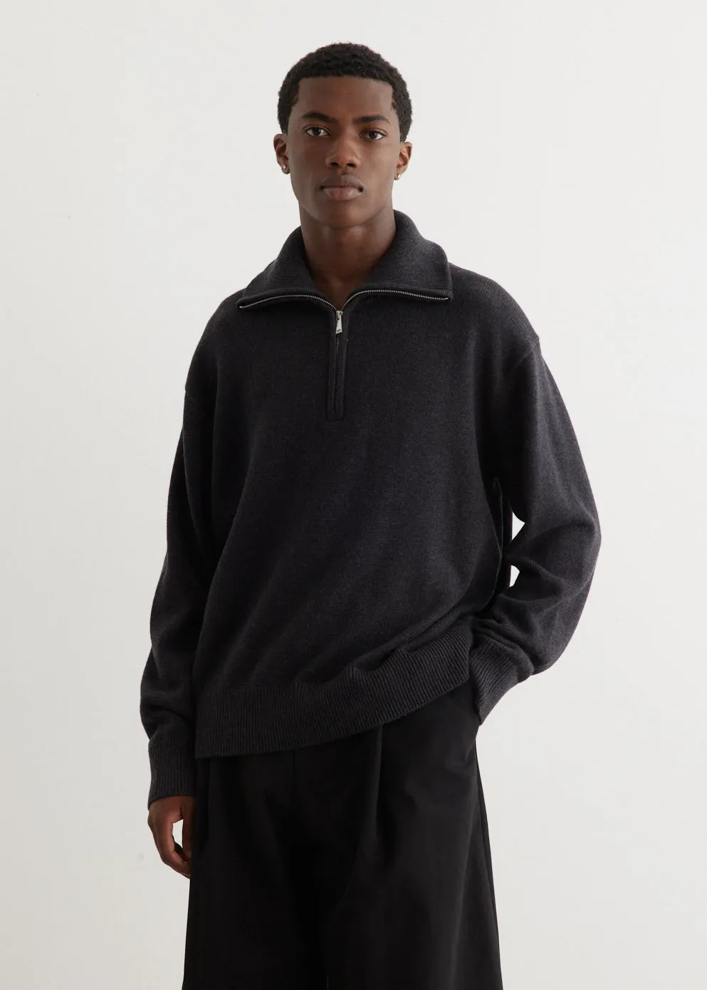Parke 12G Navel Rib Crew Knit