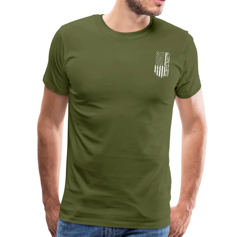 Pepere American Flag Men's Premium T-Shirt