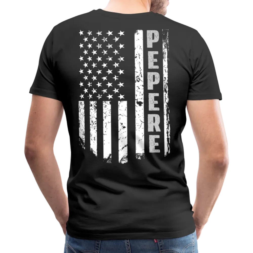 Pepere American Flag Men's Premium T-Shirt