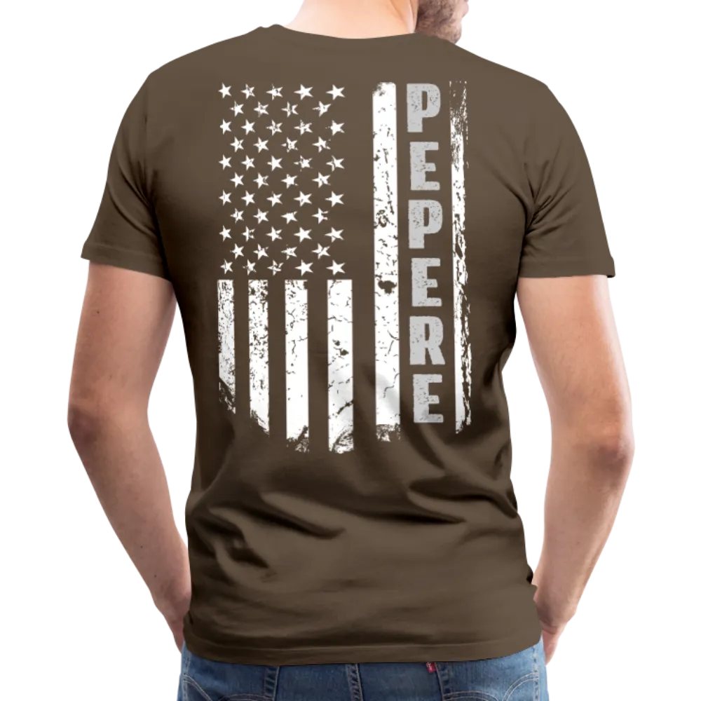 Pepere American Flag Men's Premium T-Shirt