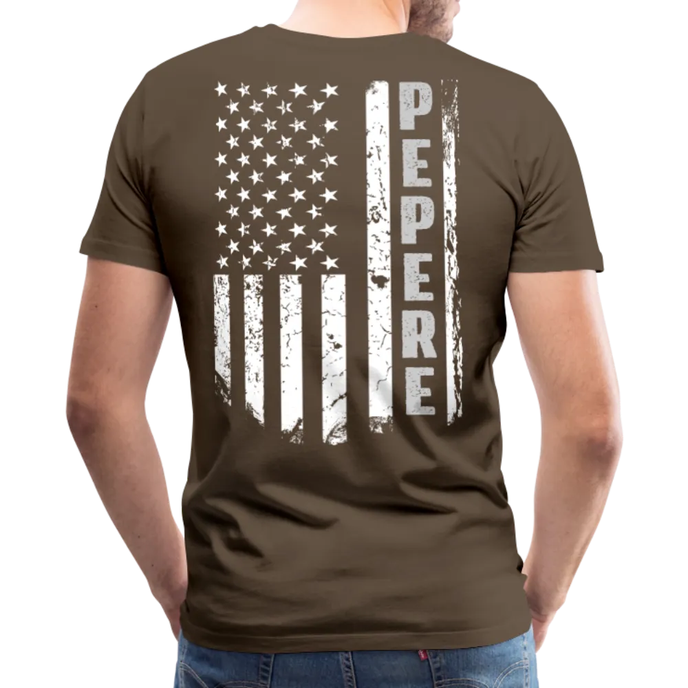 Pepere American Flag Men's Premium T-Shirt