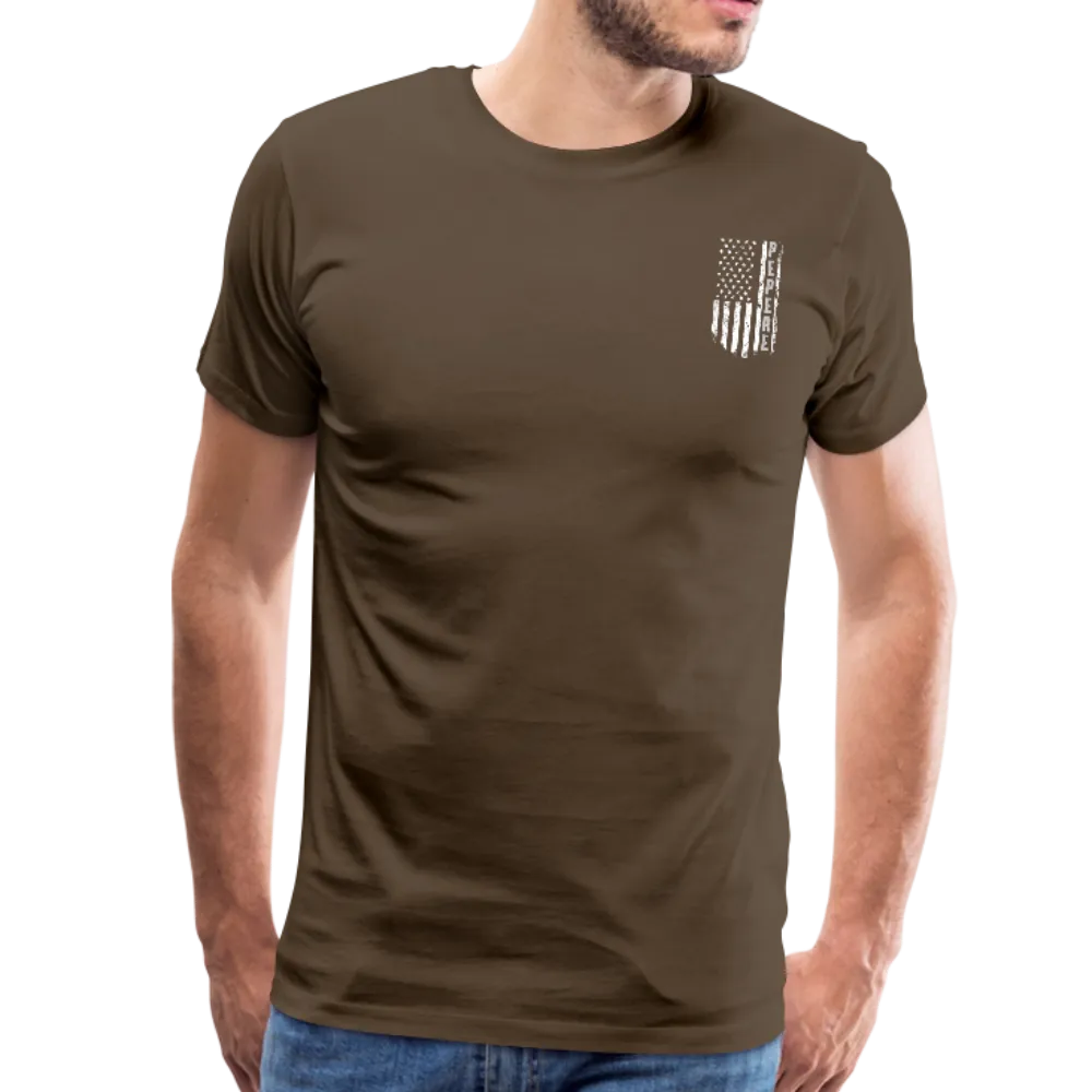 Pepere American Flag Men's Premium T-Shirt