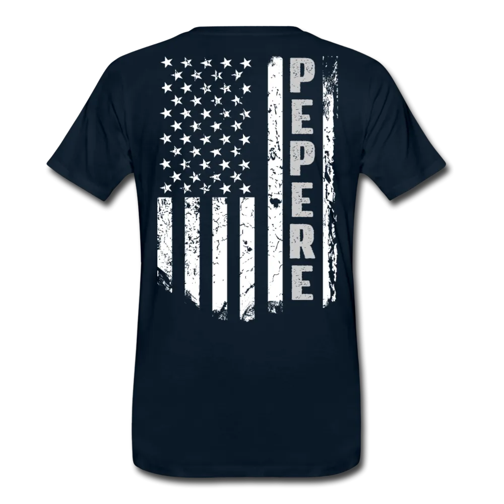 Pepere American Flag Men's Premium T-Shirt