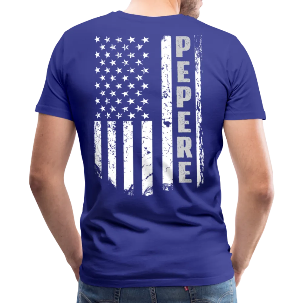 Pepere American Flag Men's Premium T-Shirt