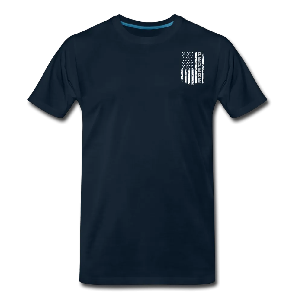 Pepere American Flag Men's Premium T-Shirt
