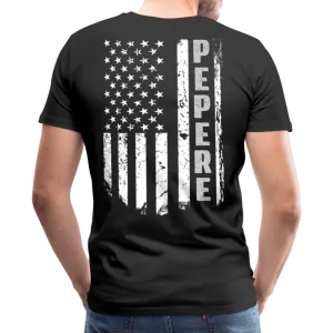 Pepere American Flag Men's Premium T-Shirt