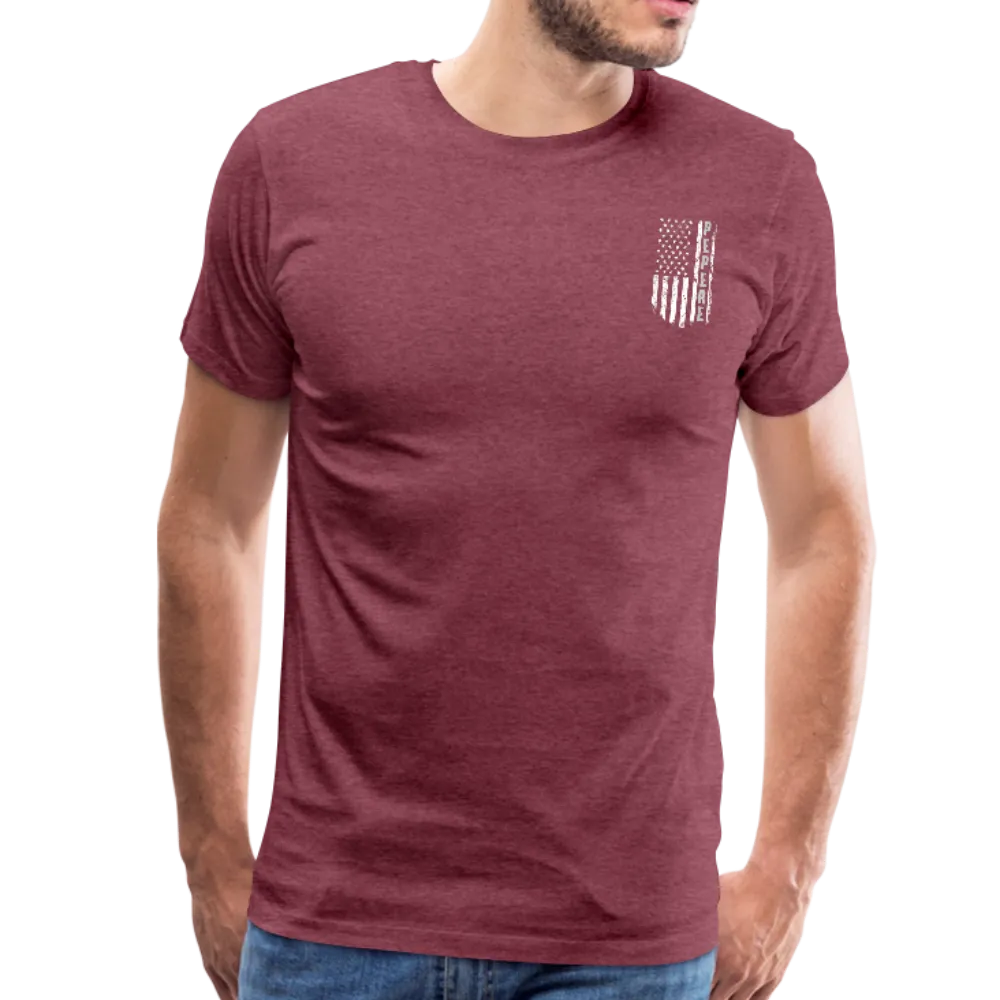 Pepere American Flag Men's Premium T-Shirt