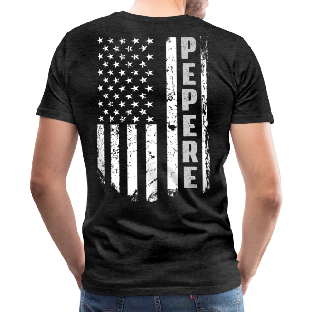 Pepere American Flag Men's Premium T-Shirt