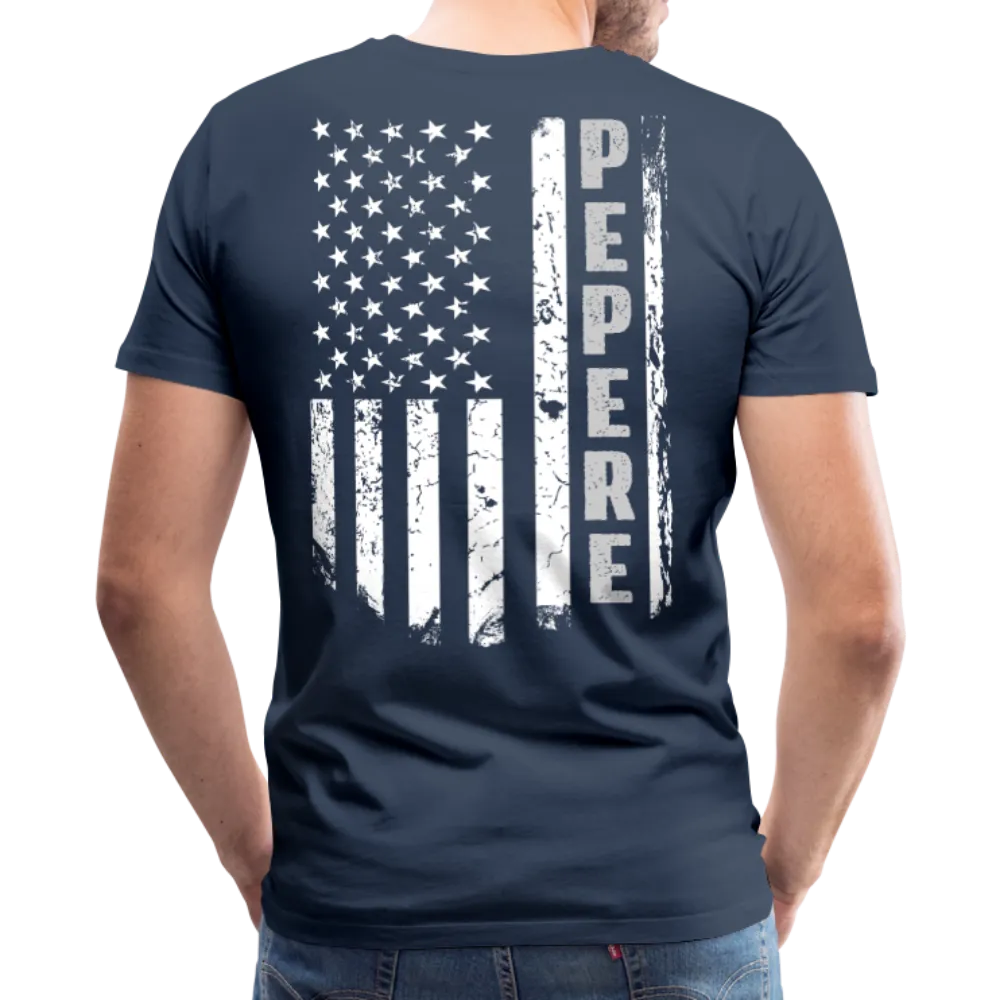 Pepere American Flag Men's Premium T-Shirt