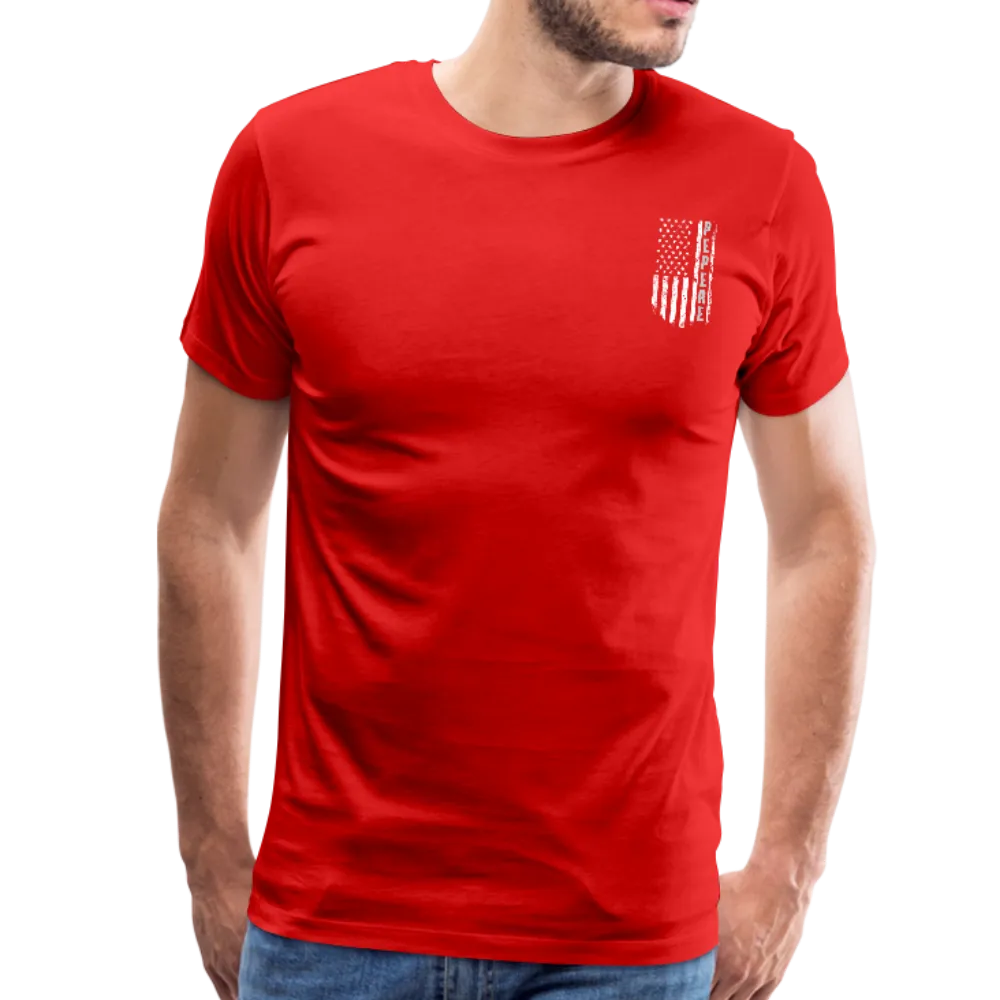 Pepere American Flag Men's Premium T-Shirt