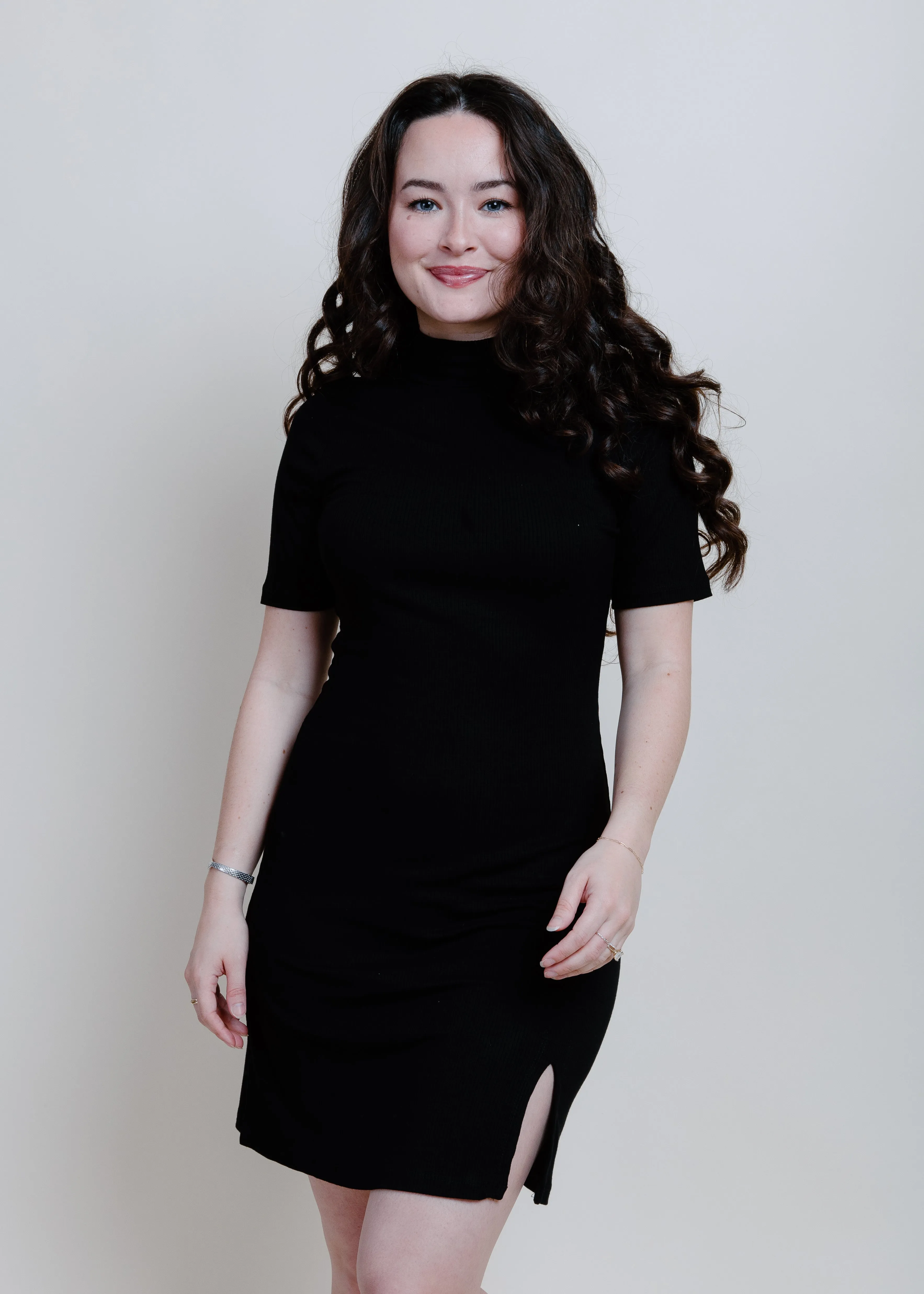 Perfect Timing Mini Dress - Black