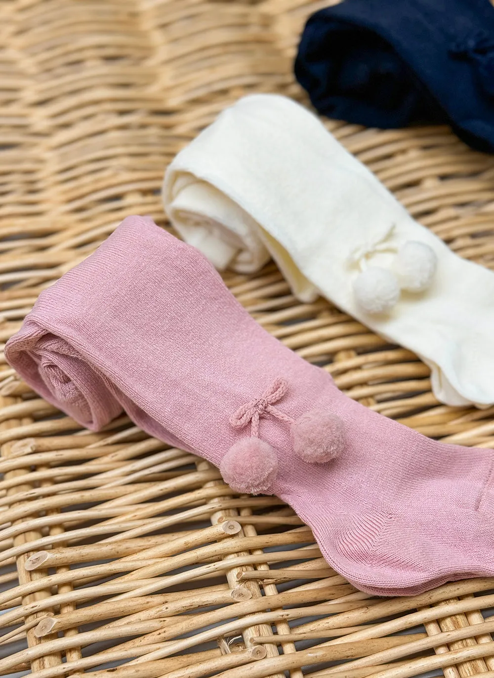 Pom-Pons Warm Cotton Tights