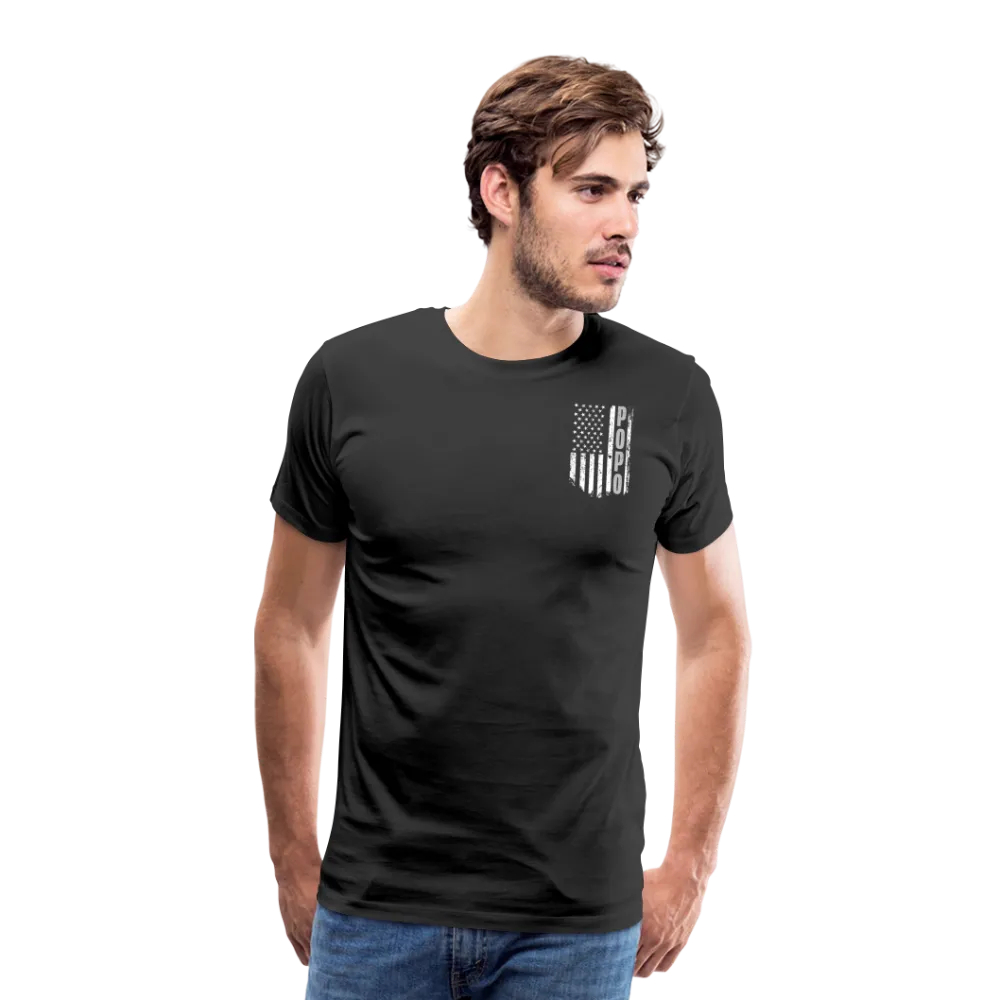 Popo American Flag Men's Premium T-Shirt