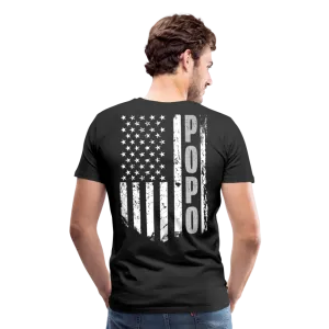 Popo American Flag Men's Premium T-Shirt