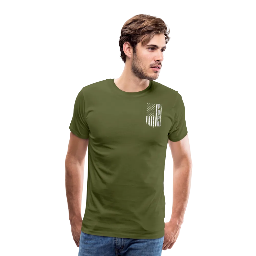 Popo American Flag Men's Premium T-Shirt