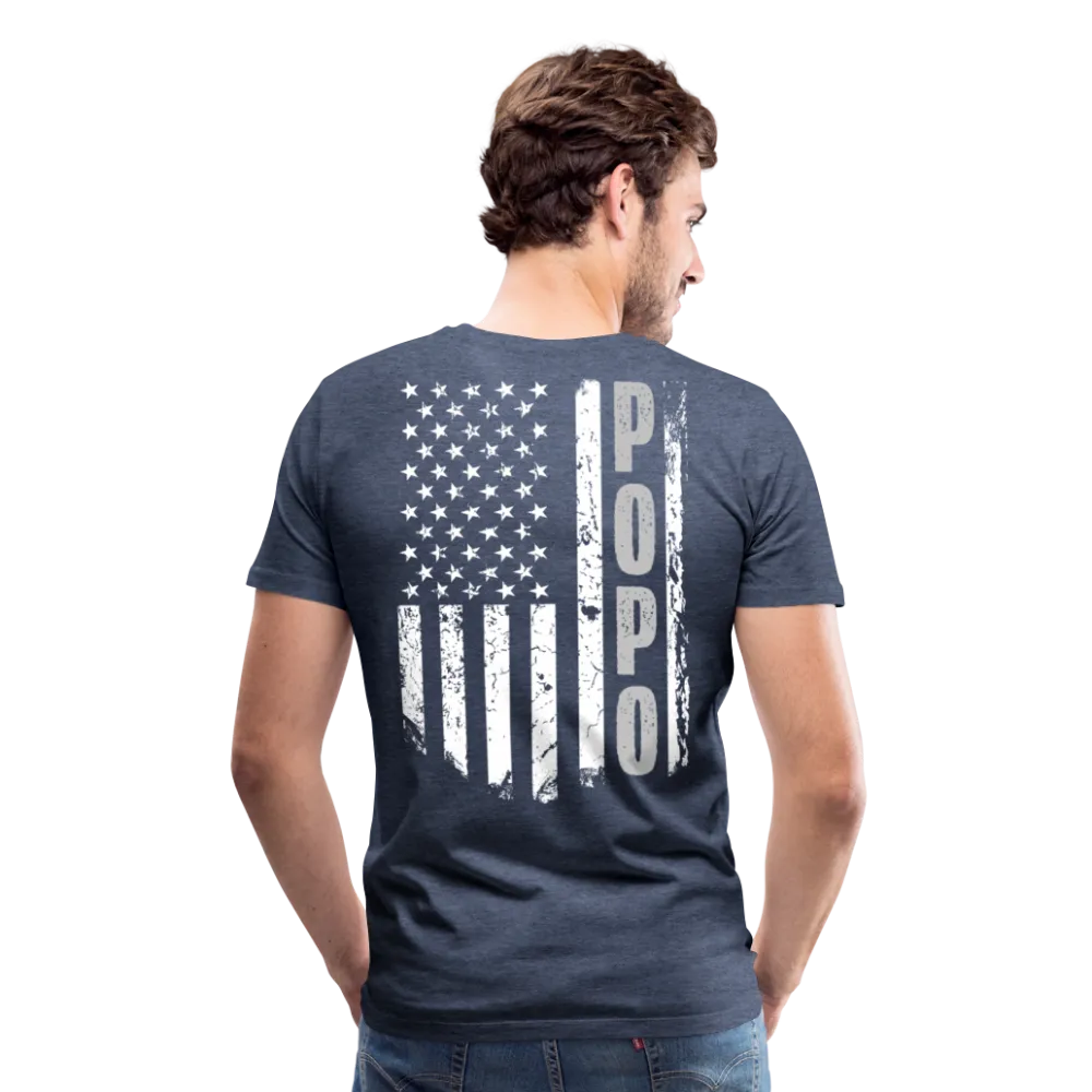 Popo American Flag Men's Premium T-Shirt