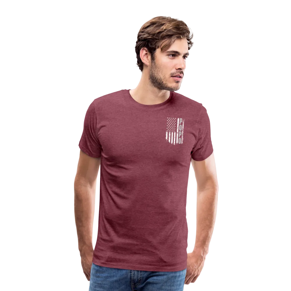 Popo American Flag Men's Premium T-Shirt