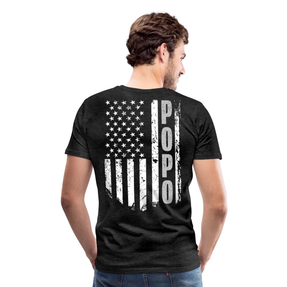 Popo American Flag Men's Premium T-Shirt