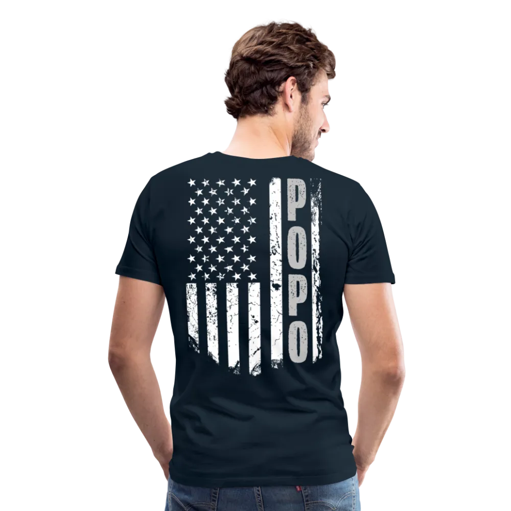 Popo American Flag Men's Premium T-Shirt