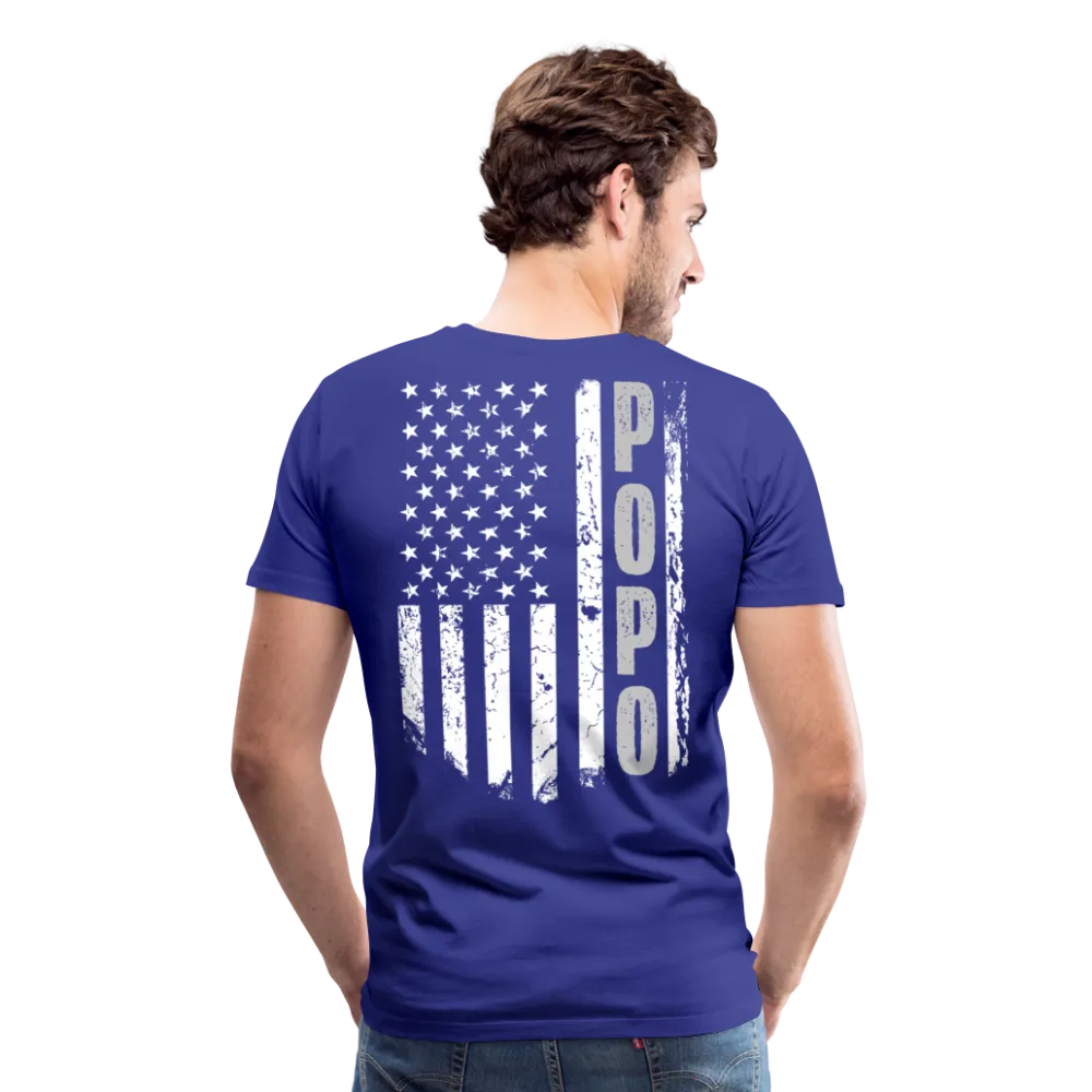 Popo American Flag Men's Premium T-Shirt
