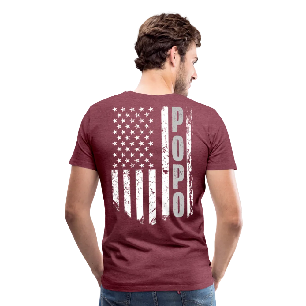 Popo American Flag Men's Premium T-Shirt