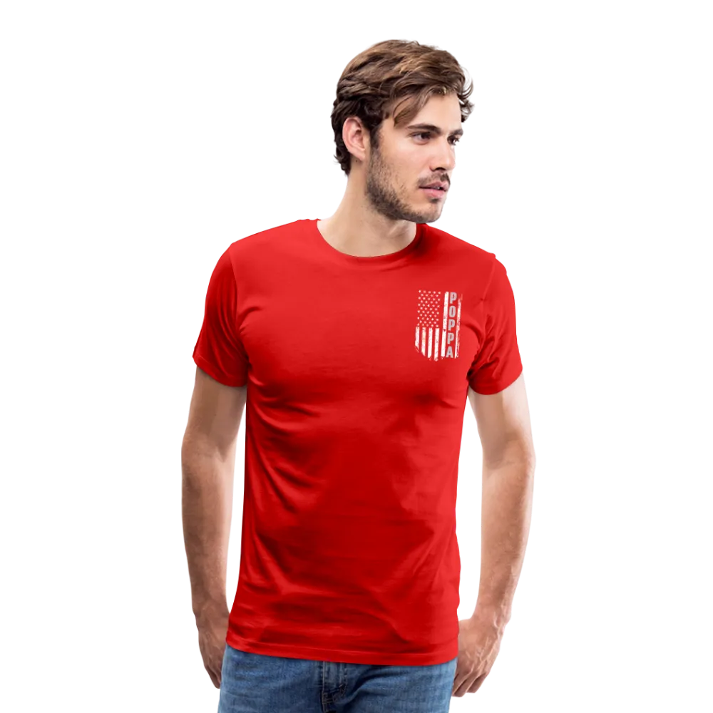 Poppa American Flag Men's Premium T-Shirt
