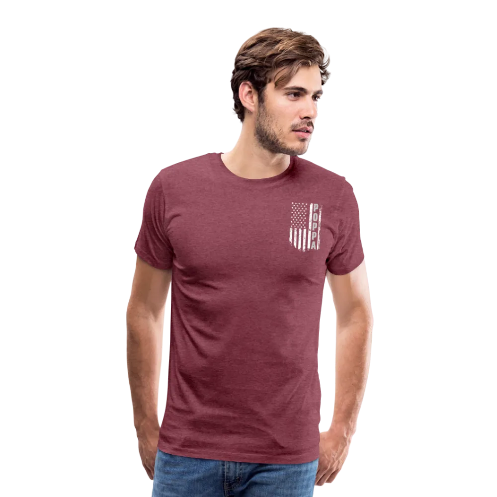Poppa American Flag Men's Premium T-Shirt