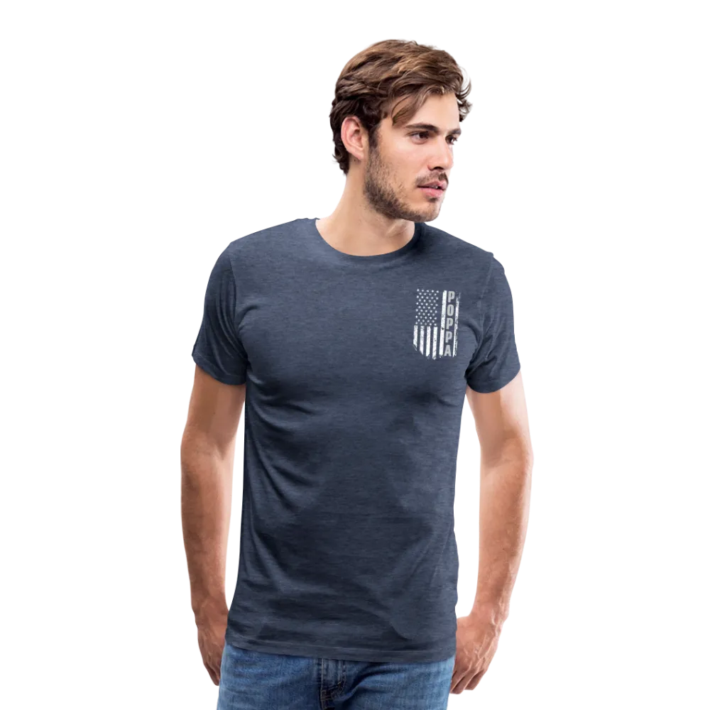 Poppa American Flag Men's Premium T-Shirt
