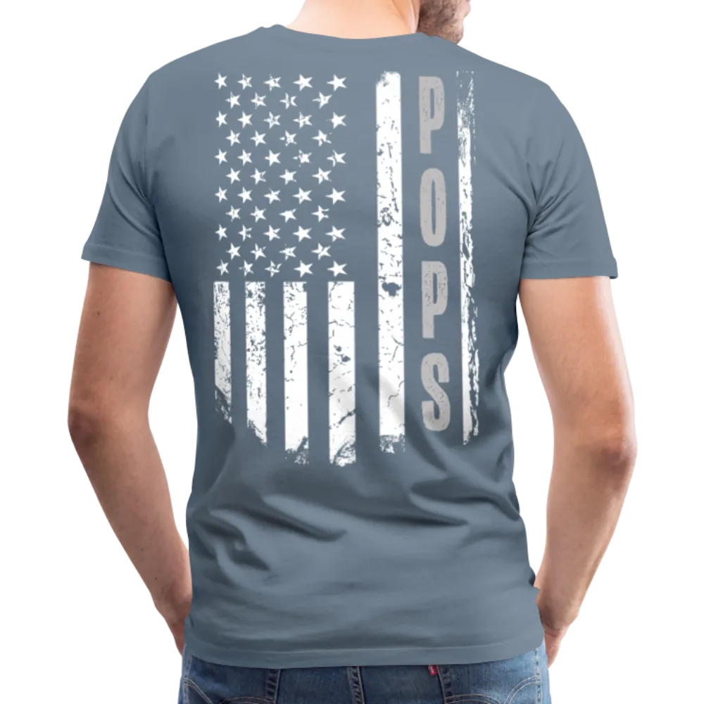 Pops American Flag Men's Premium T-Shirt