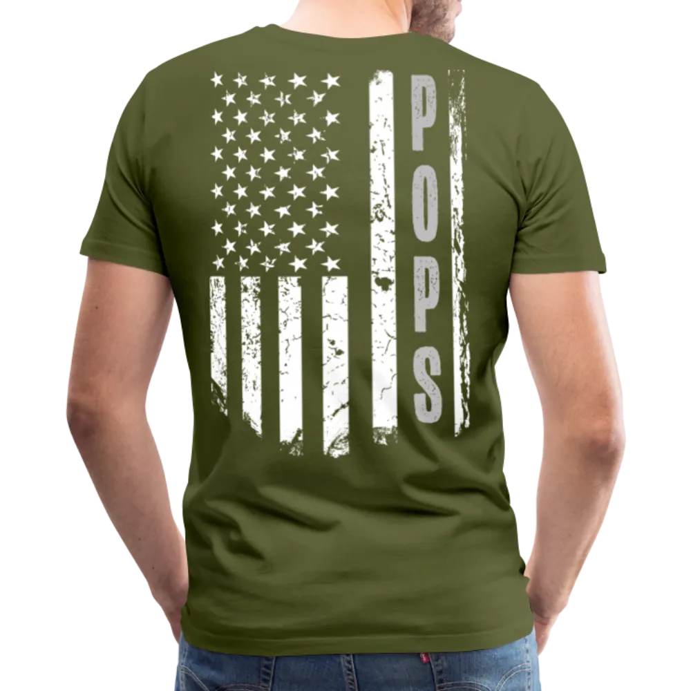 Pops American Flag Men's Premium T-Shirt