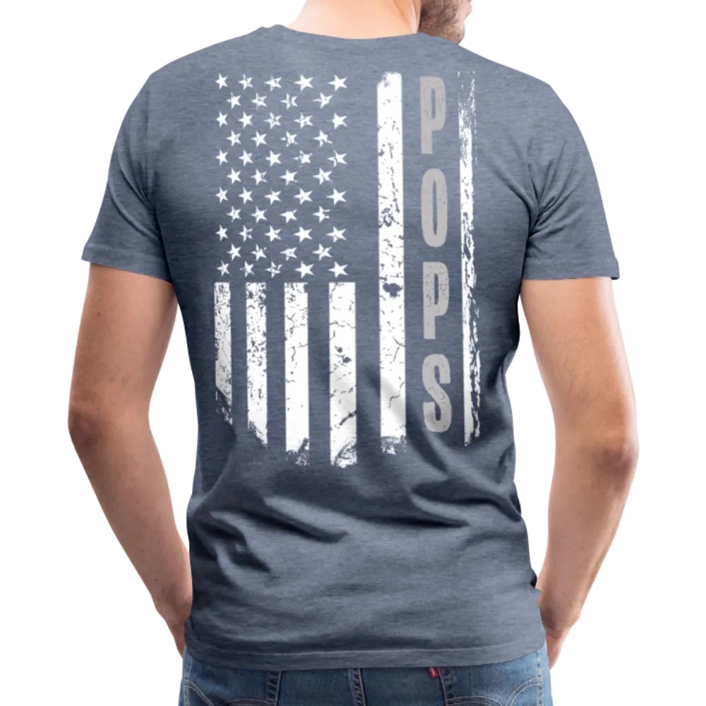 Pops American Flag Men's Premium T-Shirt