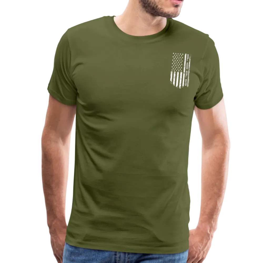 Pops American Flag Men's Premium T-Shirt