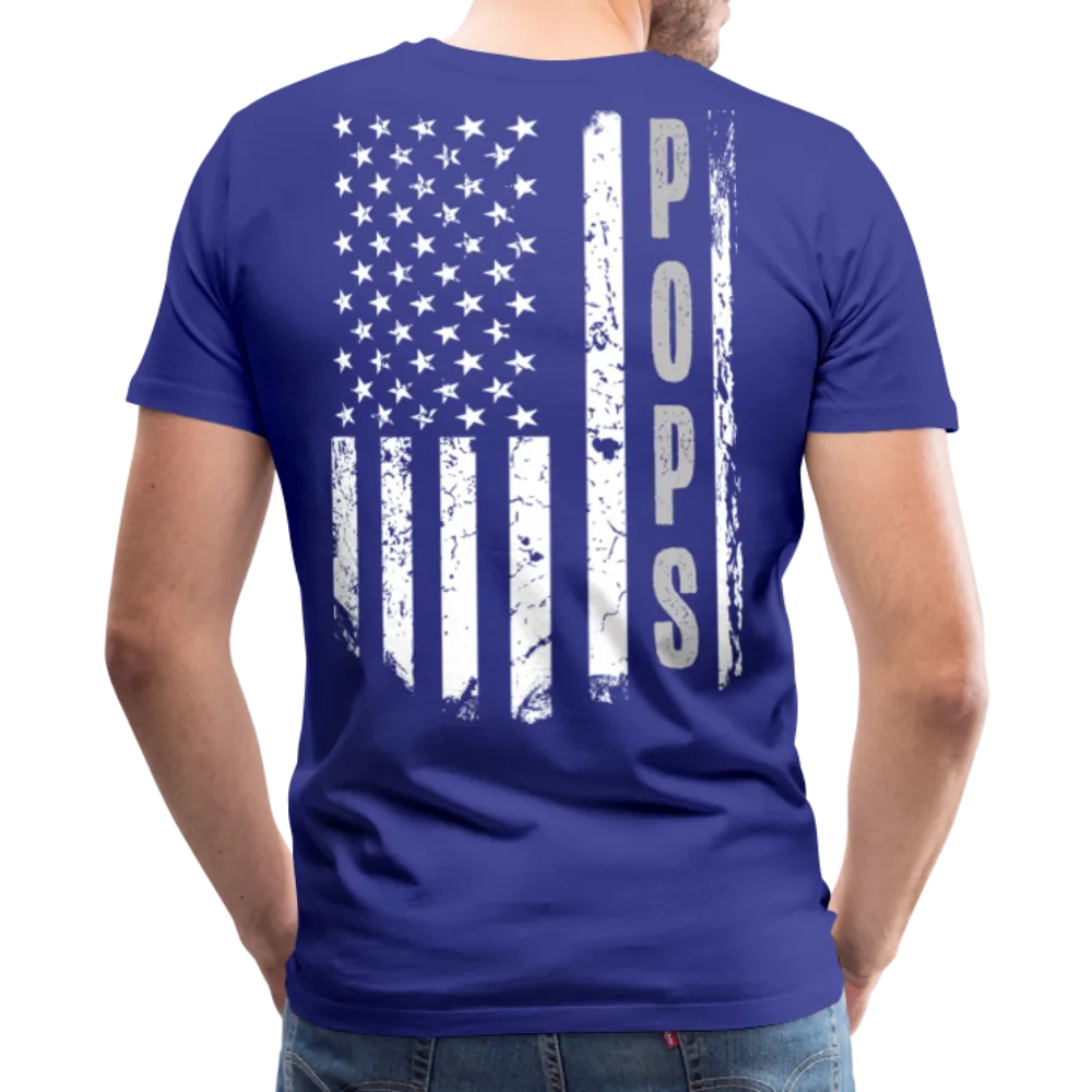 Pops American Flag Men's Premium T-Shirt