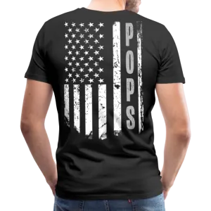 Pops American Flag Men's Premium T-Shirt