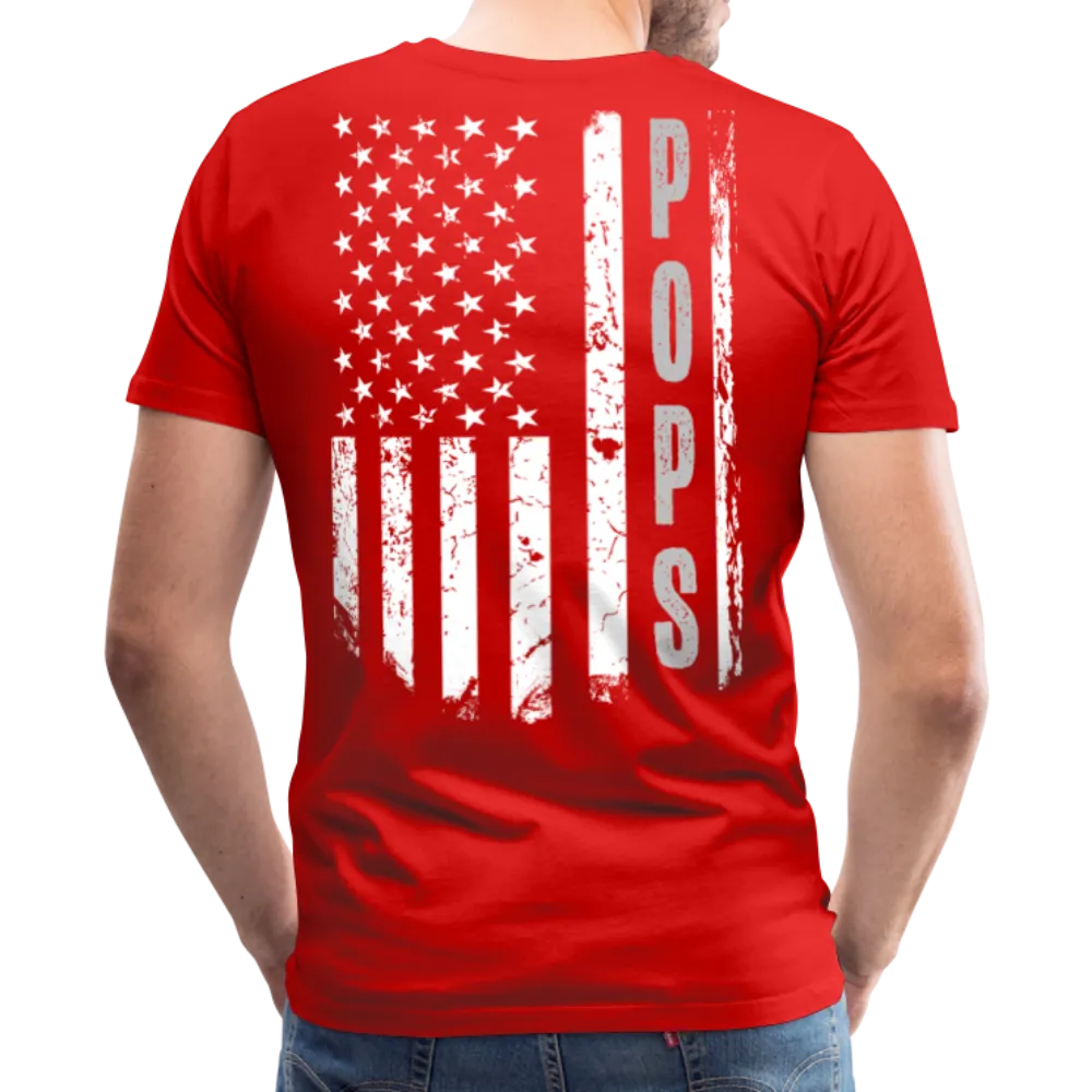Pops American Flag Men's Premium T-Shirt