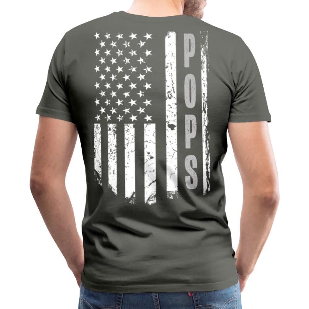 Pops American Flag Men's Premium T-Shirt