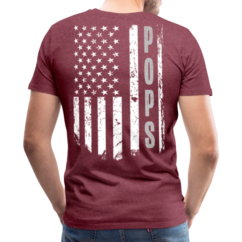 Pops American Flag Men's Premium T-Shirt