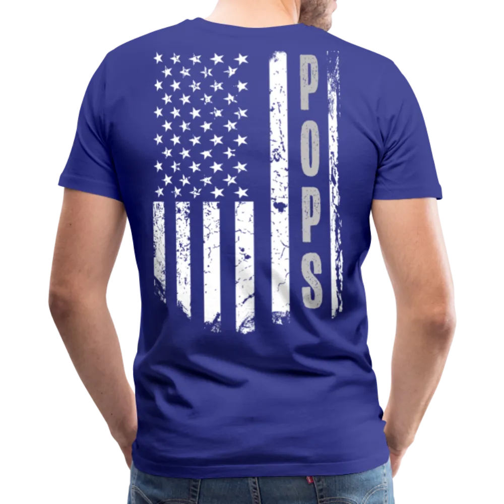 Pops American Flag Men's Premium T-Shirt