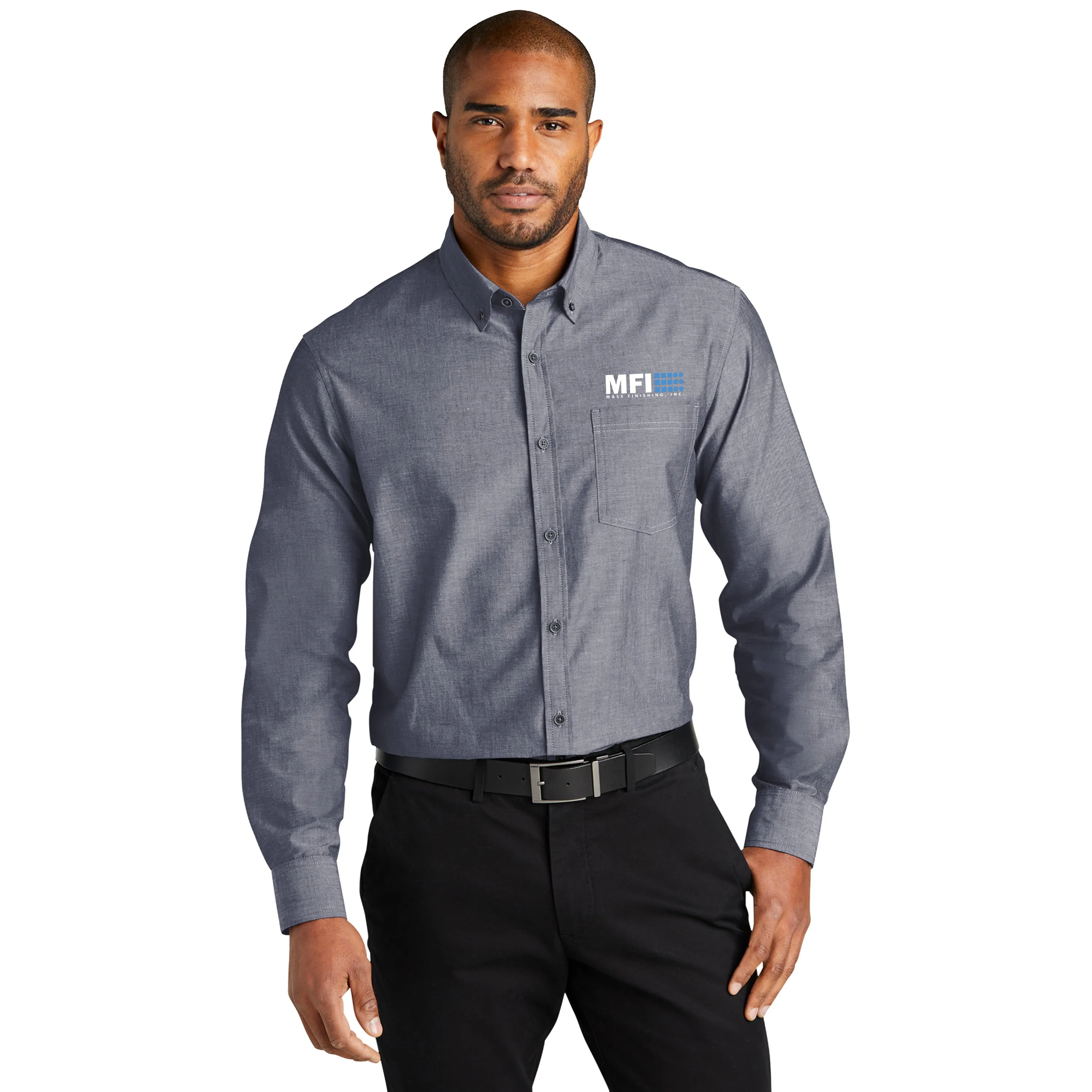Port Authority - Long Sleeve Chambray Easy Care Shirt. W382.