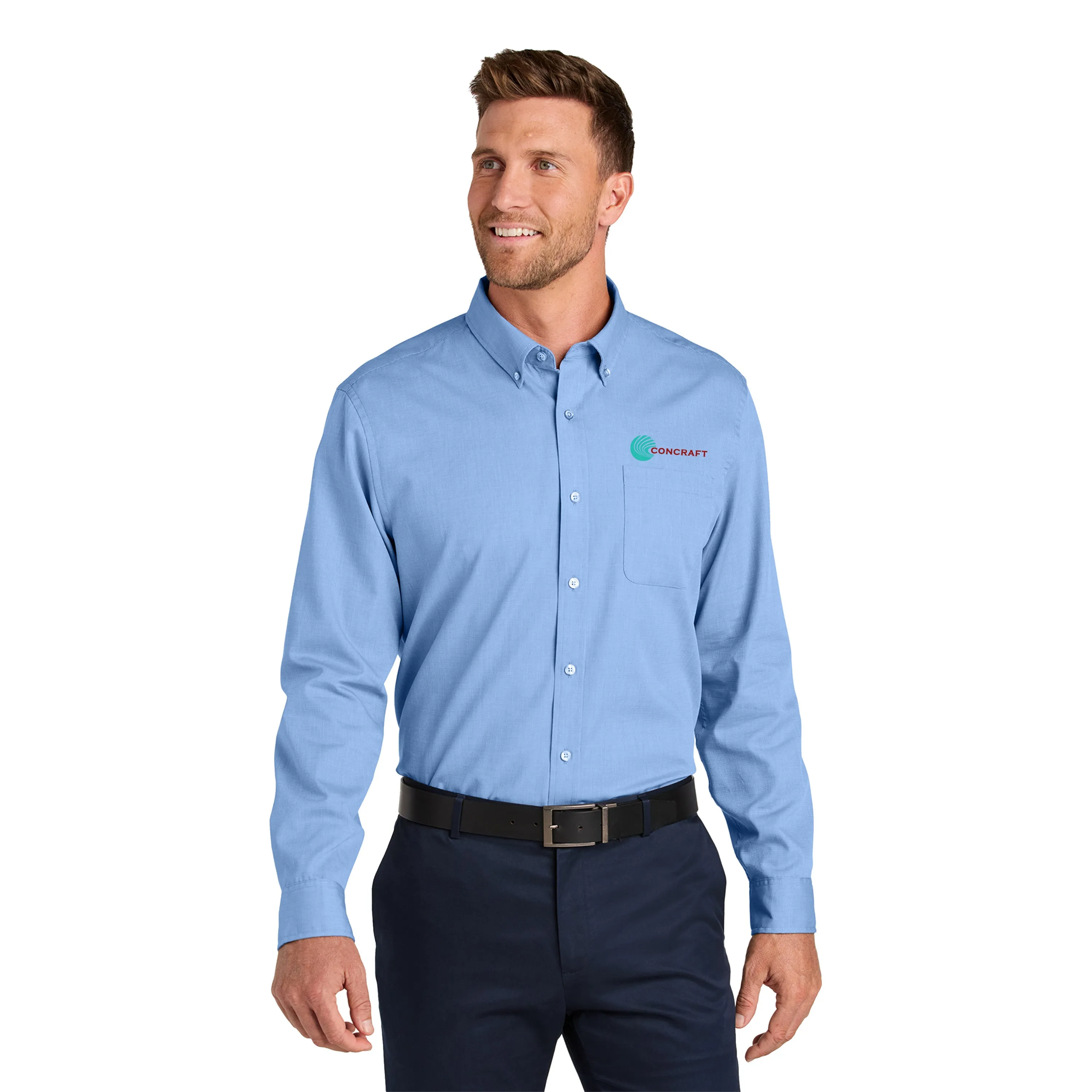 Port Authority - Long Sleeve Nailhead Easy Care Shirt. W816.
