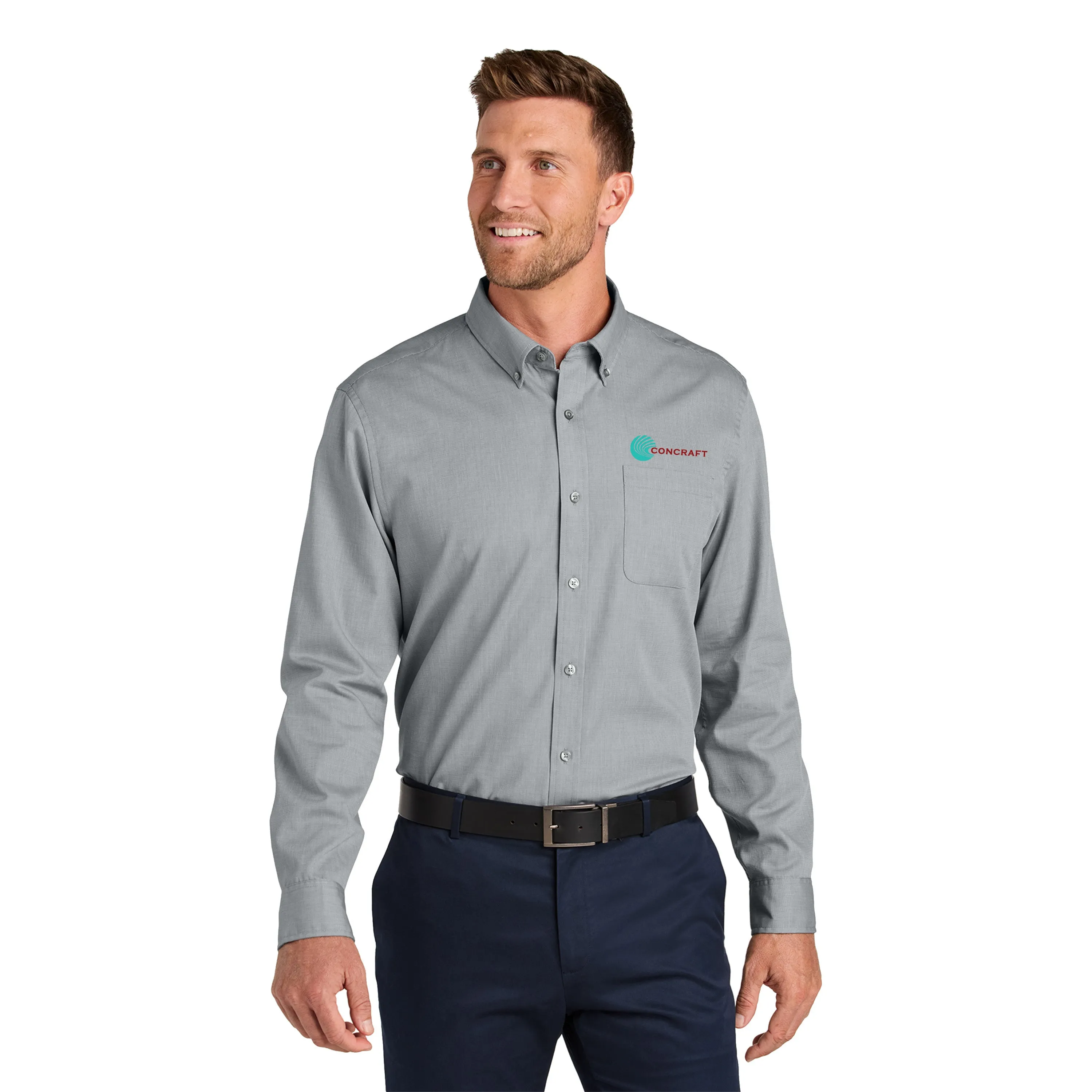 Port Authority - Long Sleeve Nailhead Easy Care Shirt. W816.