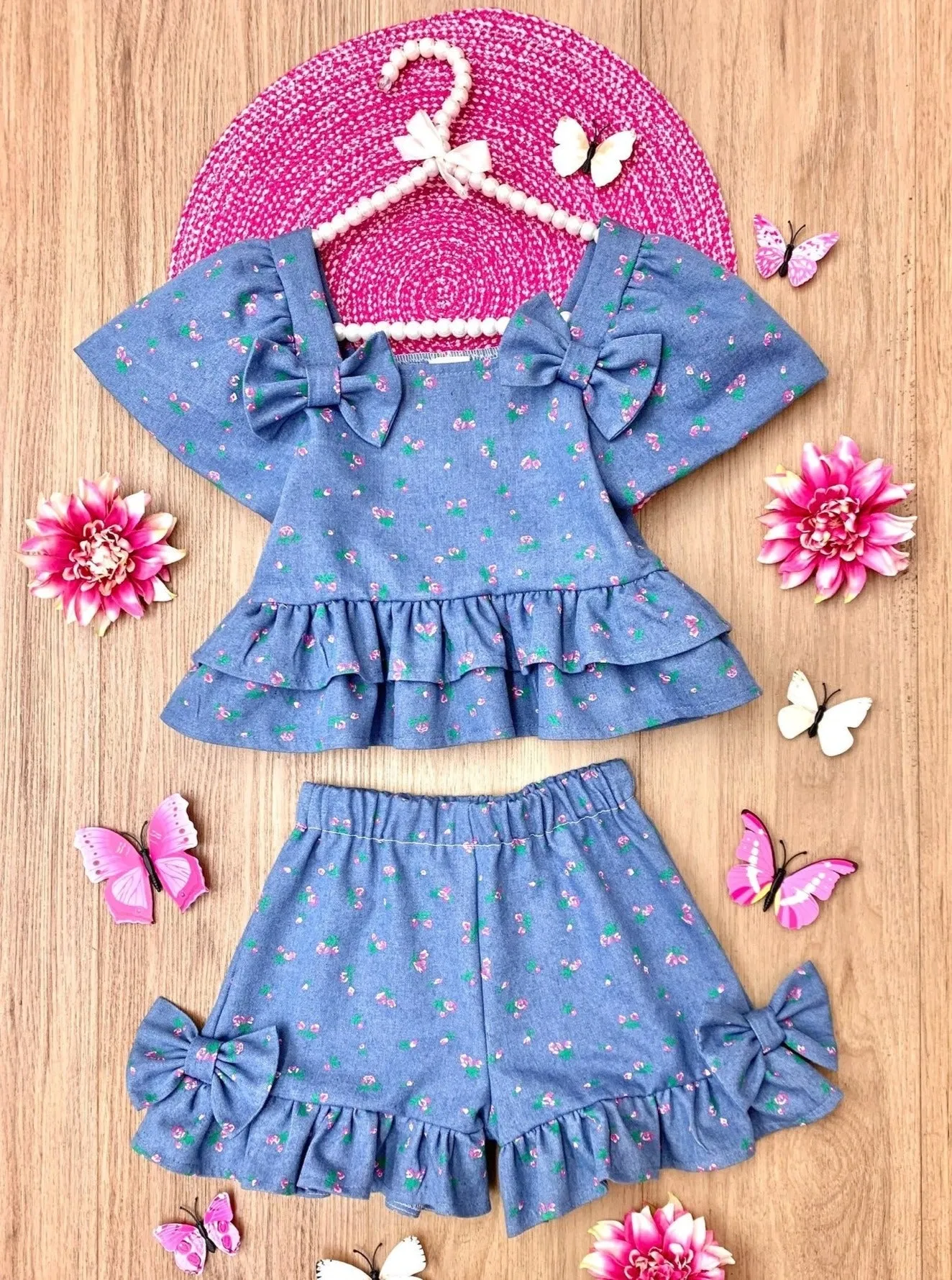 Pretty Blooms Floral Top and Short Set