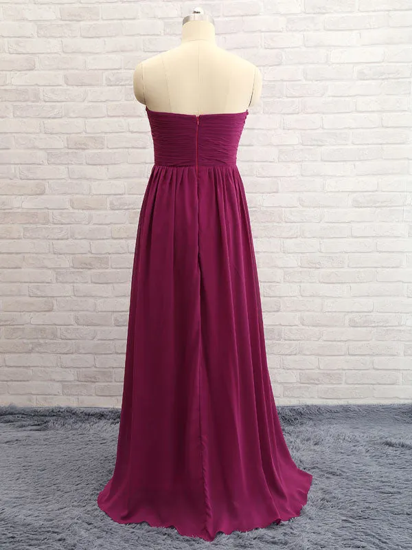 Princess Sweetheart Open-back Prom Dress