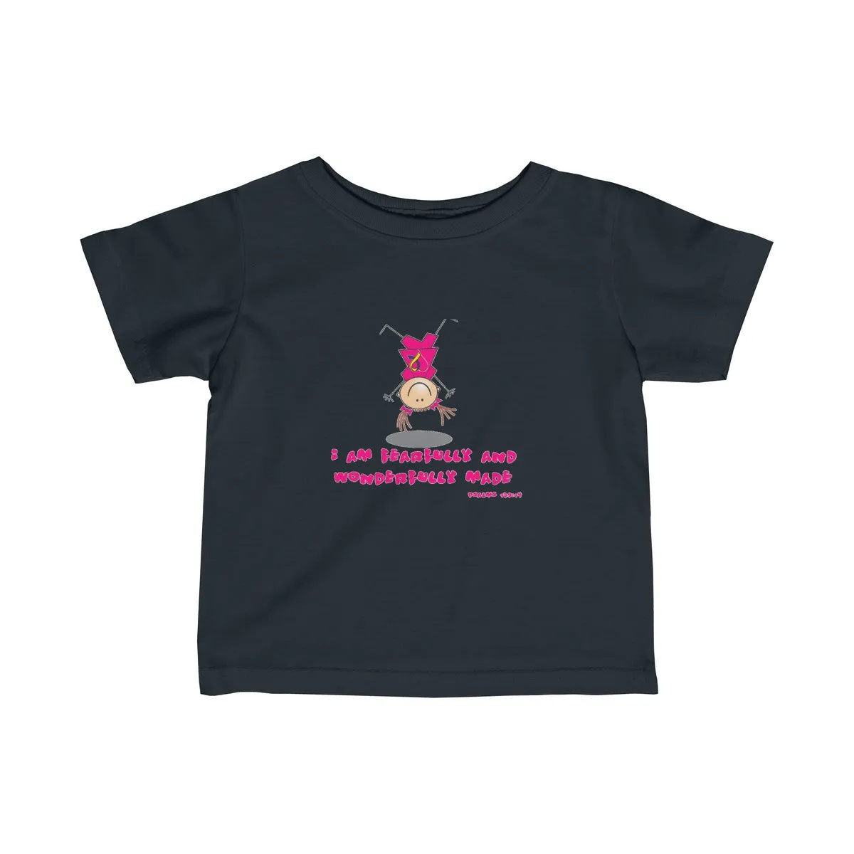 "Wonderfully Made" Down Syndrome Girl Infant Fine Jersey Tee