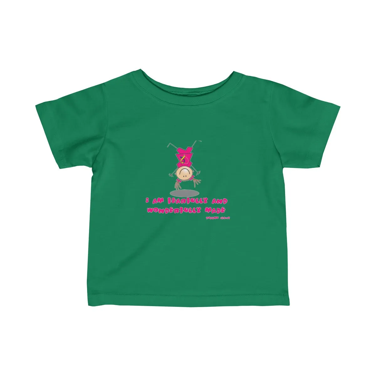 "Wonderfully Made" Down Syndrome Girl Infant Fine Jersey Tee