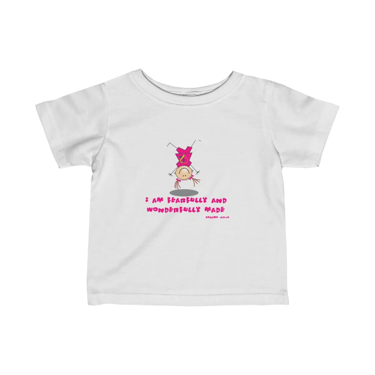 "Wonderfully Made" Down Syndrome Girl Infant Fine Jersey Tee