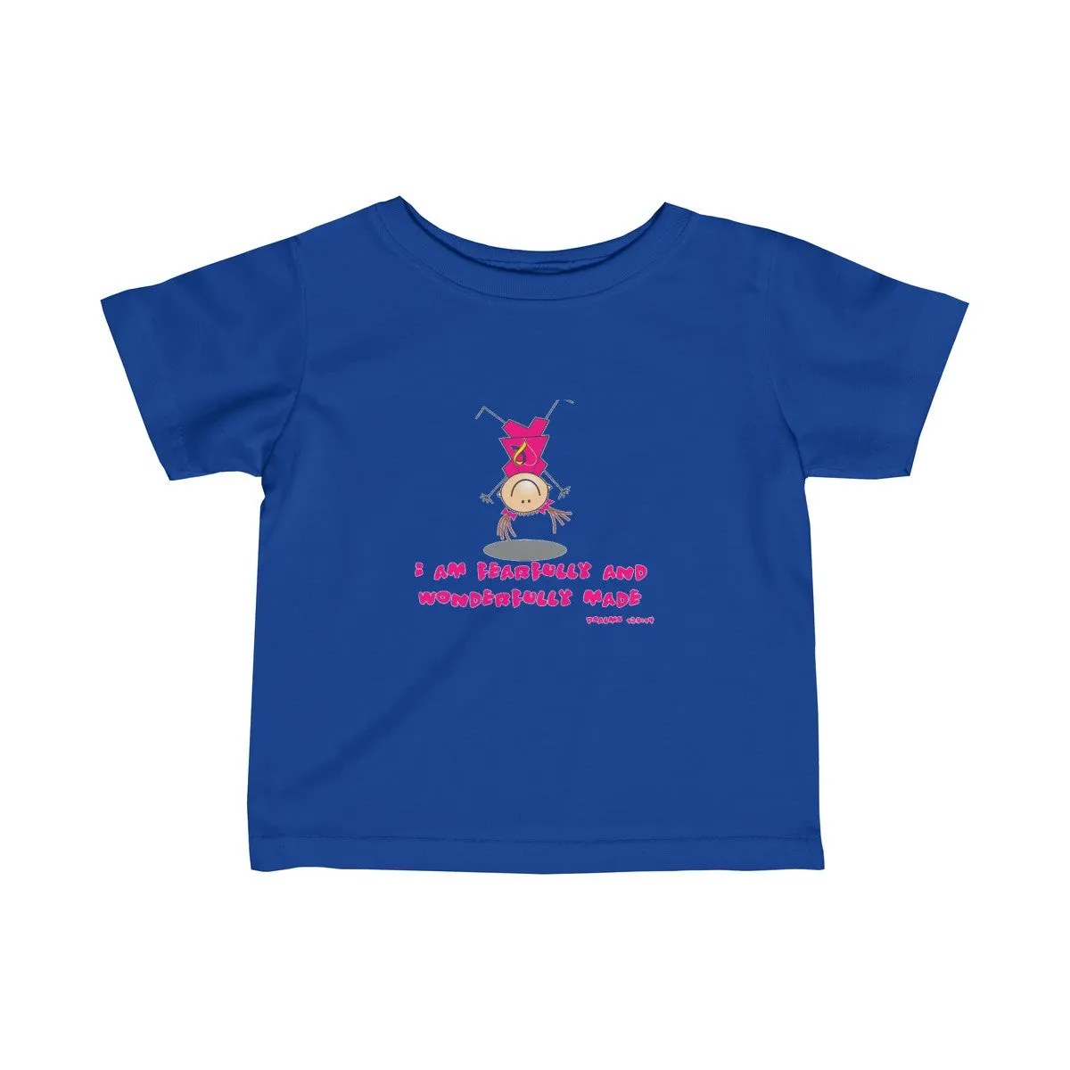 "Wonderfully Made" Down Syndrome Girl Infant Fine Jersey Tee