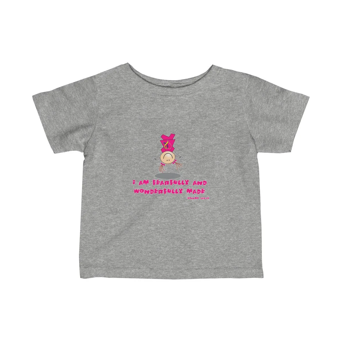 "Wonderfully Made" Down Syndrome Girl Infant Fine Jersey Tee